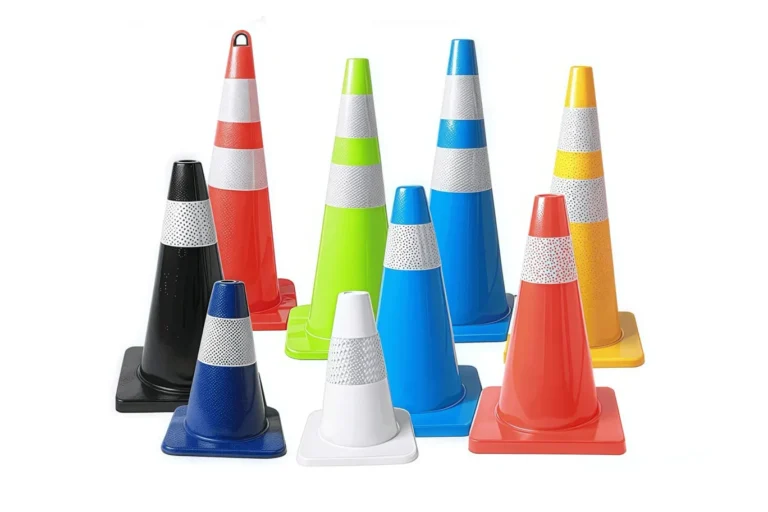 PVC Traffic Cones with Reflective Collars – Road Safety Warning Cones