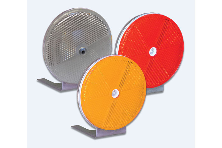 Circular Guardrail Reflective Marker, Road Traffic Safety Delineator