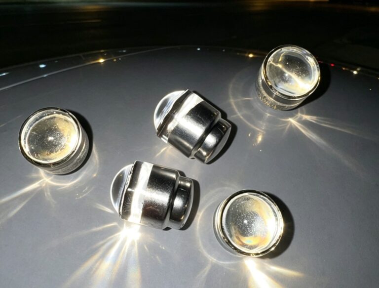 glass cat eyes